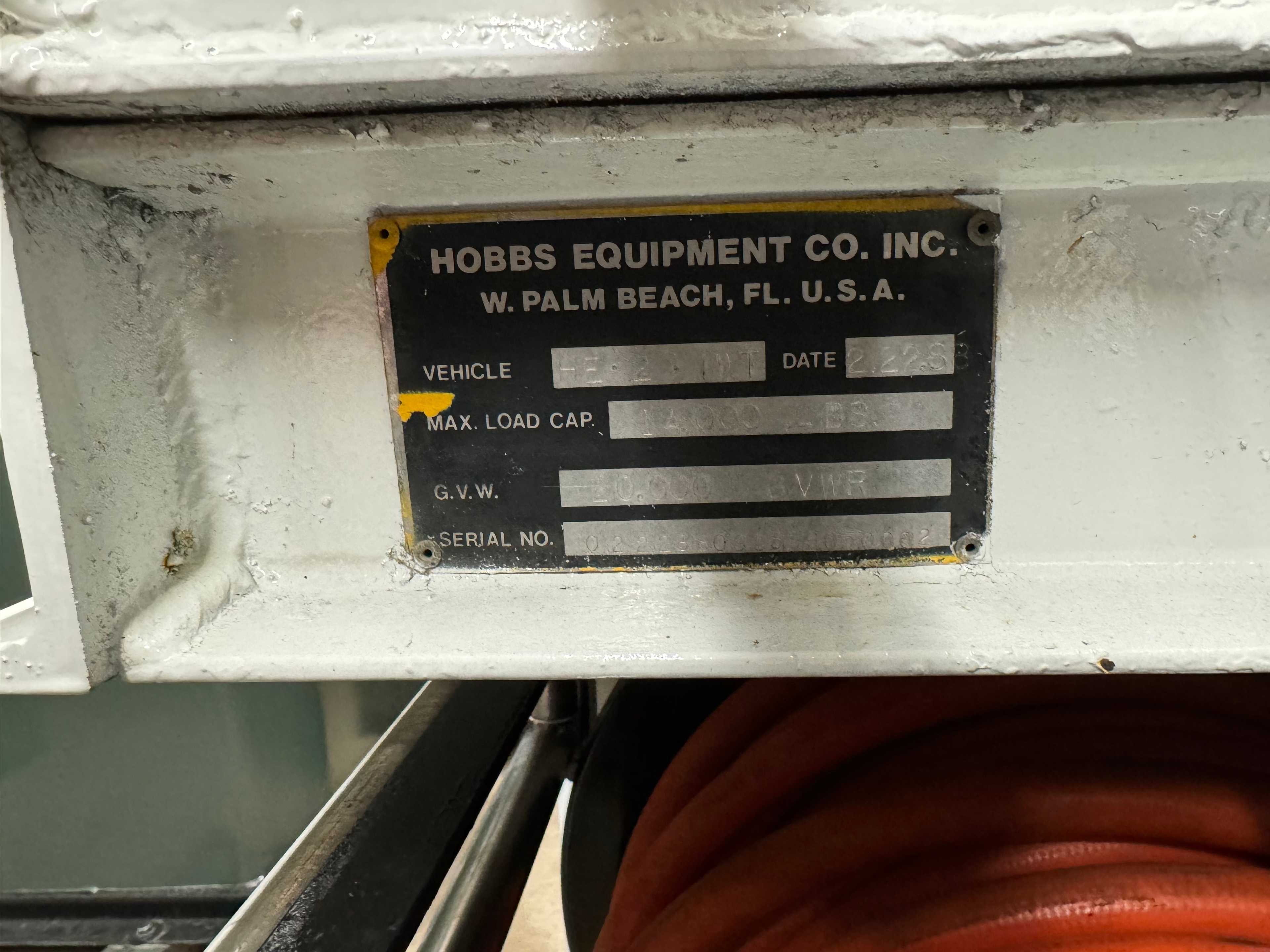 1988 HOBBS HE-2-IWT Trailer Washer - TRAILERS