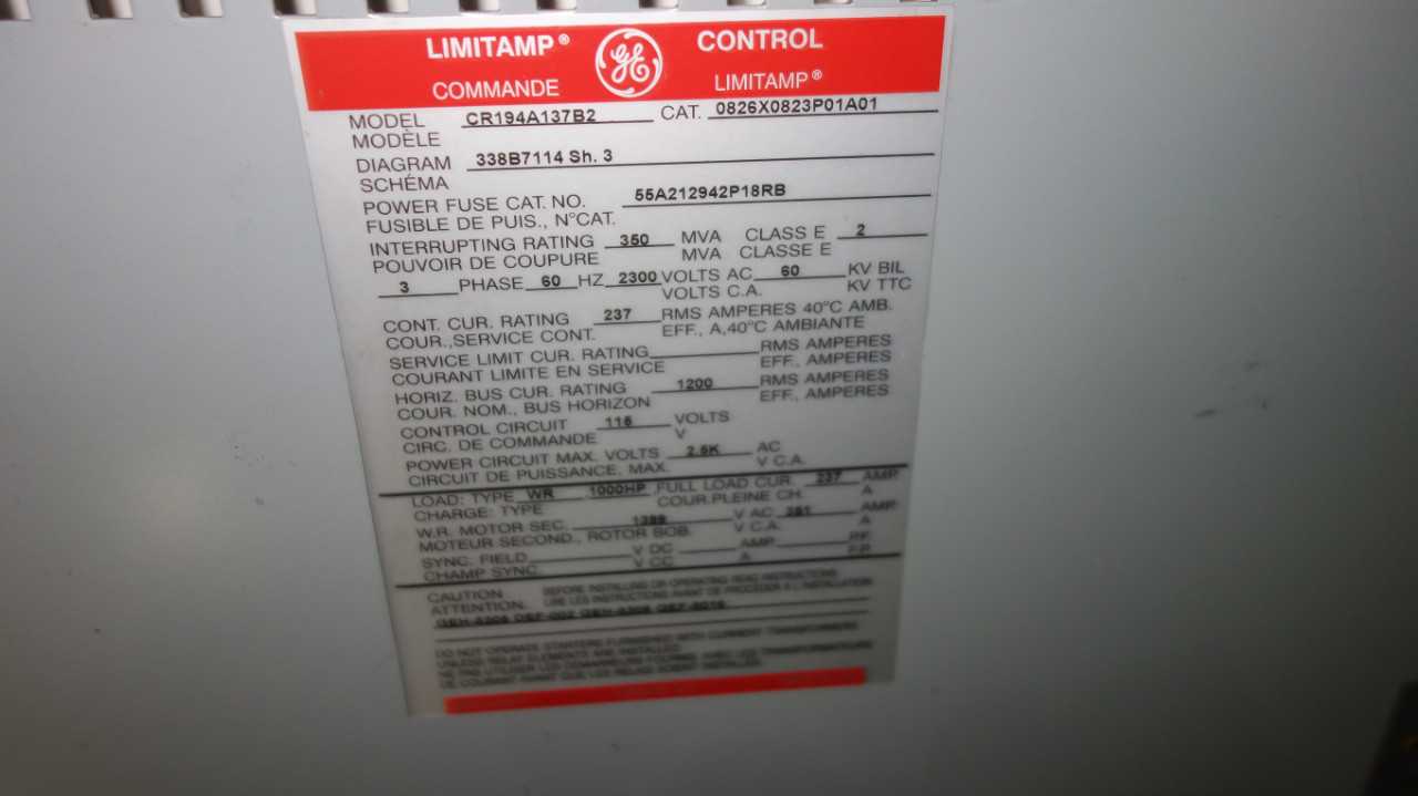 GE CR194 LIMITAMP VACUUM CONTACTOR CONTROLLER - ELECTRICAL COMPONENTS