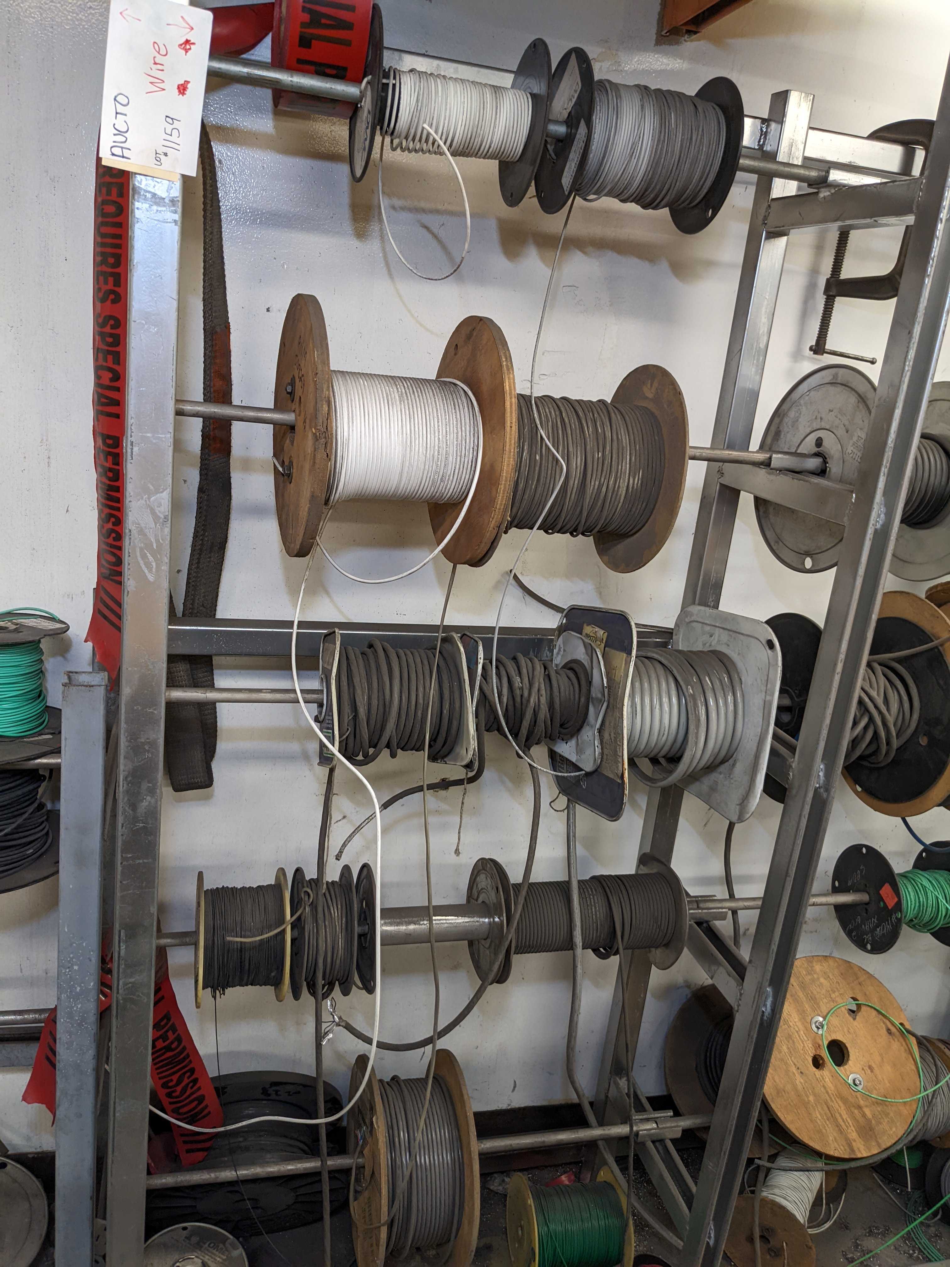 LOT OF MISCELLANOUS WIRE - WIRE MANUFACTURING EQUIPMENT