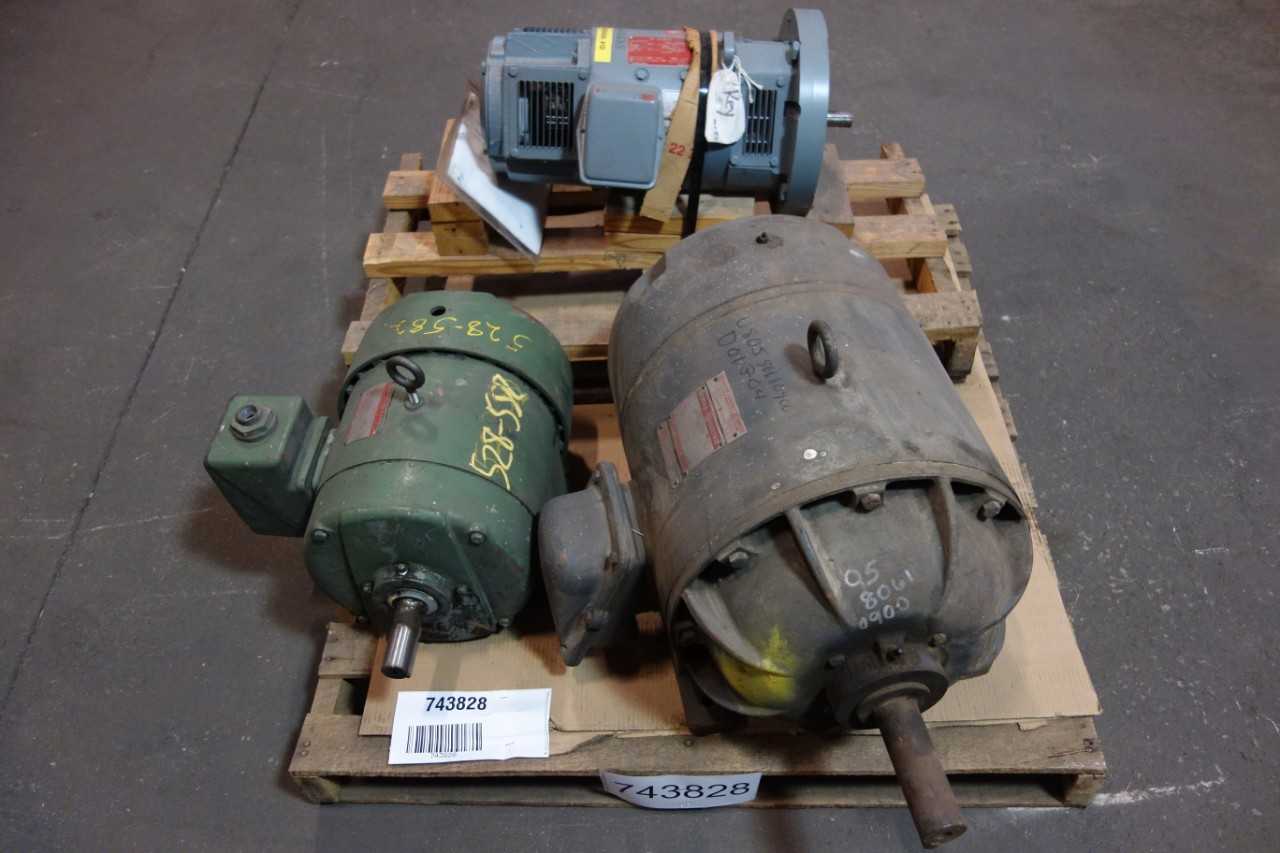 1 PALLET OF ASSORTED AC & DC MOTORS- GENERAL ELECTRIC - ELECTRIC MOTORS