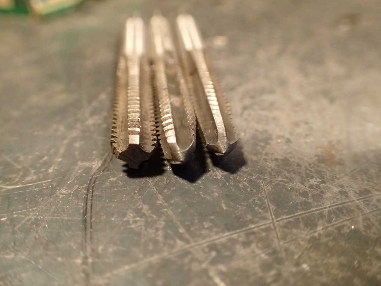 Greenfield Tool & Die 1/4" -20 NC Hand Thread Tap Set Taper Bottom Plug USA Made - HOLEMAKING TOOLS