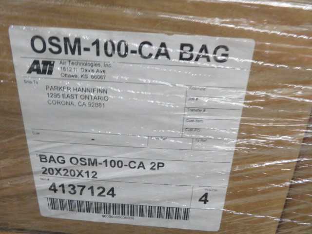 Air Technologies OSM 100 Bag CA 2P  20 X 20 X 12 new (lot) pallet - MISCELLANEOUS