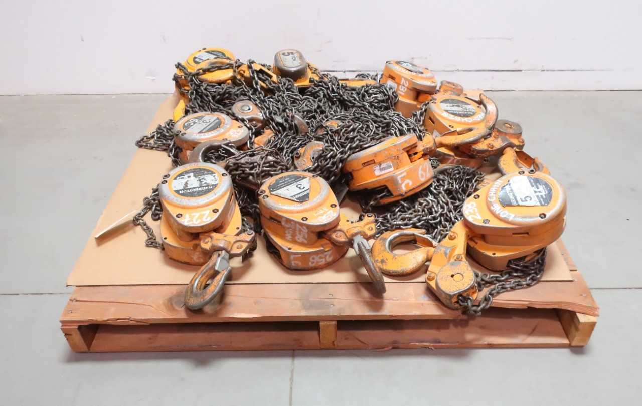 HARRINGTON 3 AND 5 TON CHAINFALLS - LIFTING EQUIPMENT