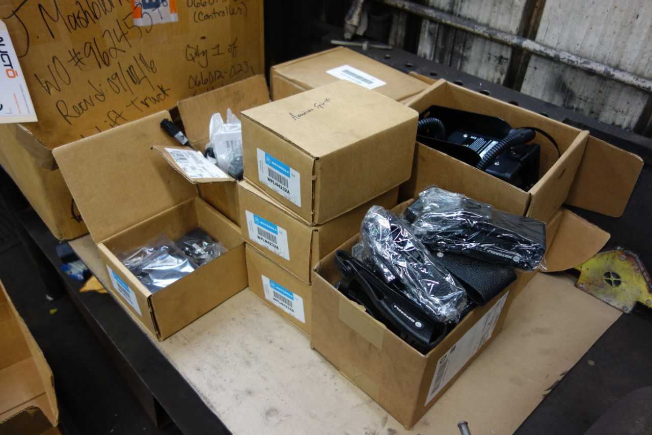 LOT OF MOTOROLA RADIOS & TRANSCEIVERS - ELECTRIC POWER TOOLS