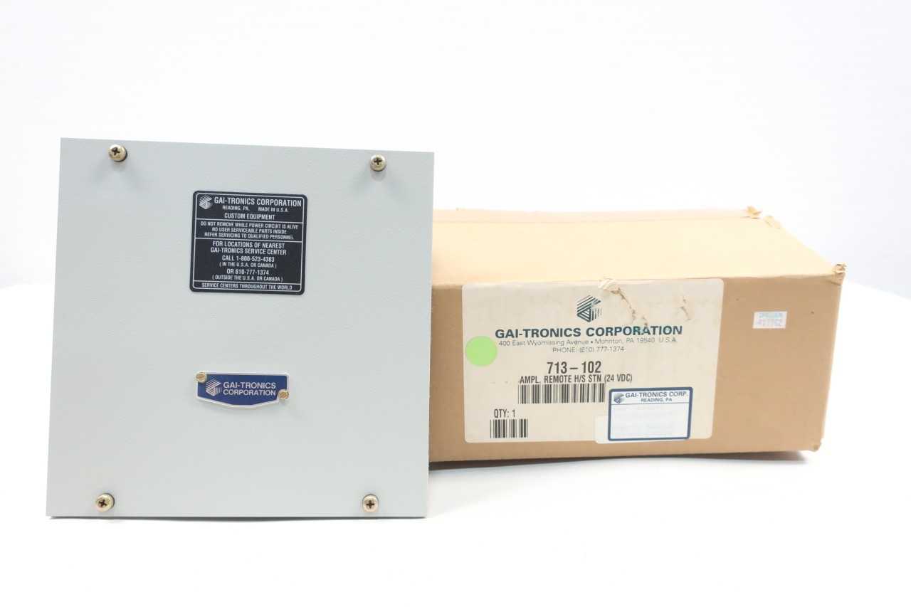 GAITRONICS 713102 REMOTE HEADSETSPEAKER AMPLIFIER 24VDC - AUTOMATION & CONTROLS GAITRONICS 713102 REMOTE HEADSETSPEAKER AMPLIFIER 24VDC - AUTOMATION & CONTROLS