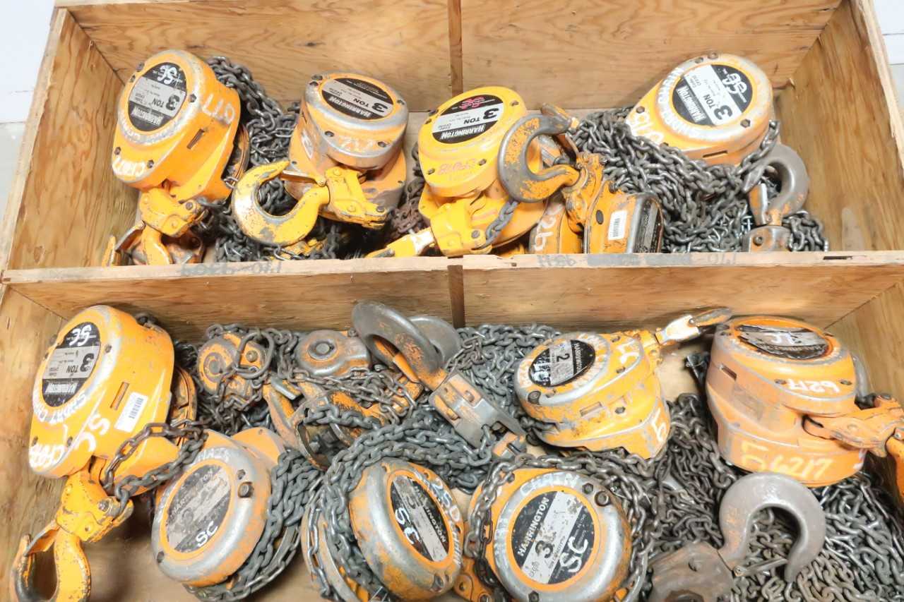 HARRINGTON 2, 3 AND 5 TON CHAINFALLS - LIFTING EQUIPMENT