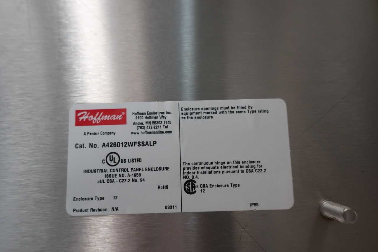 HOFFMAN A426012WFSSALP ENCLOSURE - INDUSTRIAL PARTS