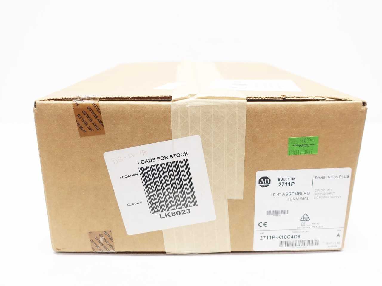 ALLEN BRADLEY 2711P-K10C4D8 SER A PANELVIEW PLUS TERMINAL PANEL - HMIS & DISPLAYS