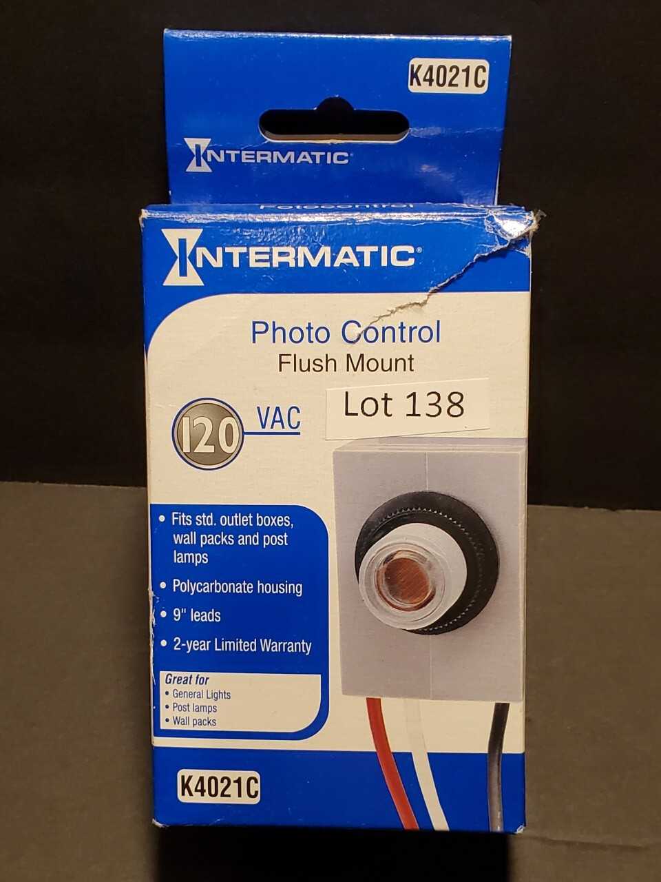 Intermatic Photo control - CONTROL VALVE Intermatic Photo control - CONTROL VALVE