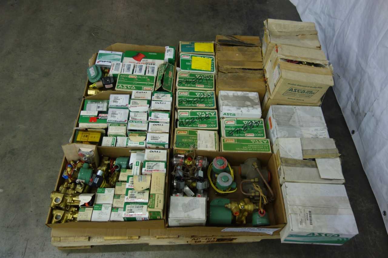 PALLET OF ASSORTED ASCO SOLENOID VALVES AND SPARE PART KITS - SOLENOID VALVE