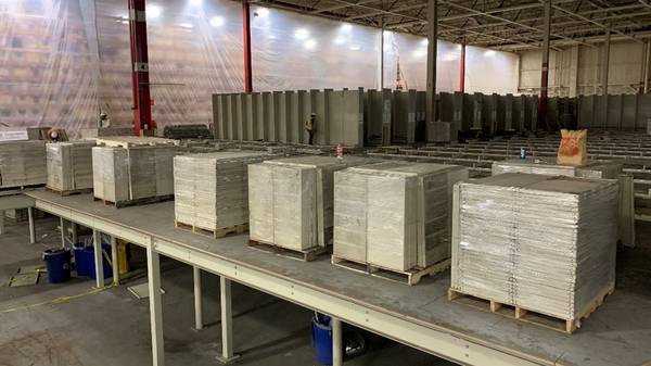 144 sections of 36”deep x 36” x 10’ high Heavy-Duty Steel Shelving - SHELVING