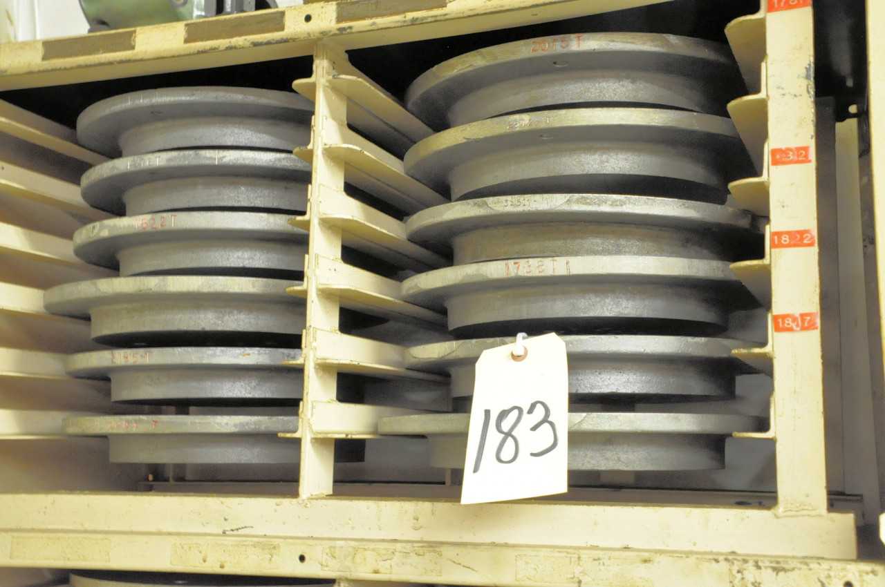 Lot-(12) Cartridge Plates on (1) Shelf - ELECTRIC POWER TOOLS