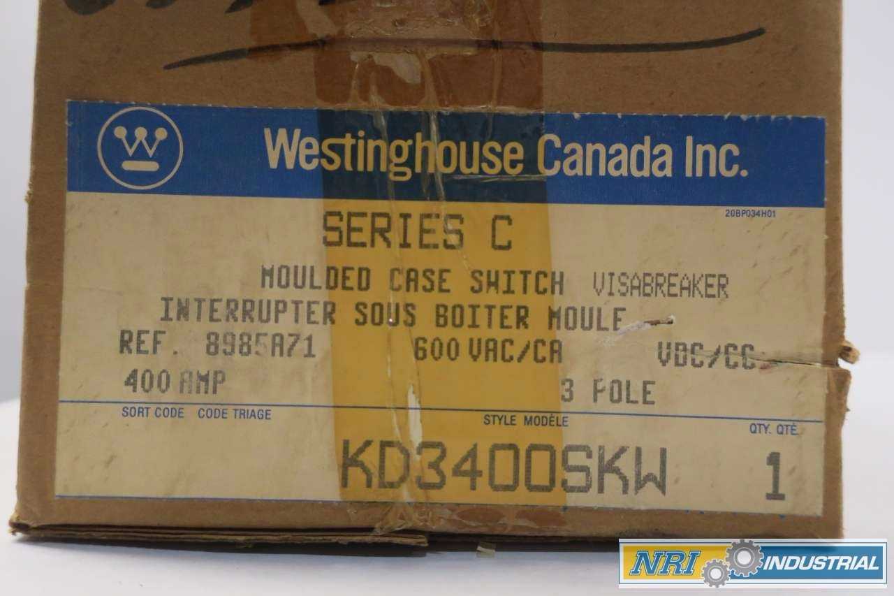 WESTINGHOUSE 400 AMP CIRCUIT BREAKER - MISCELLANEOUS