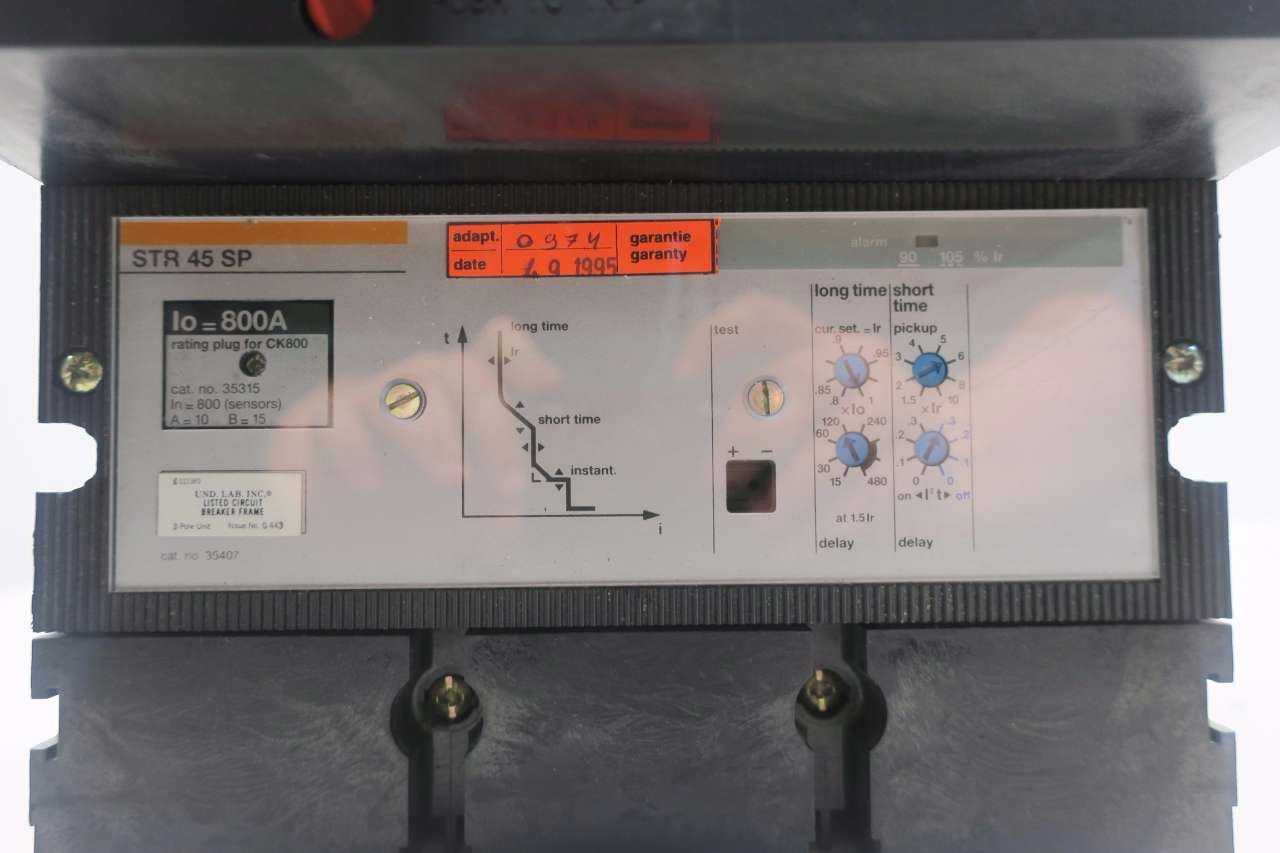 MERLIN GERIN CK800NN 800 AMP CIRCUIT BREAKER - MISCELLANEOUS