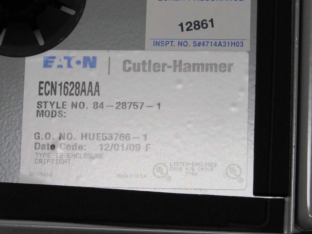 Eaton Combination Starter w/ Disconnect - MOTOR STARTERS