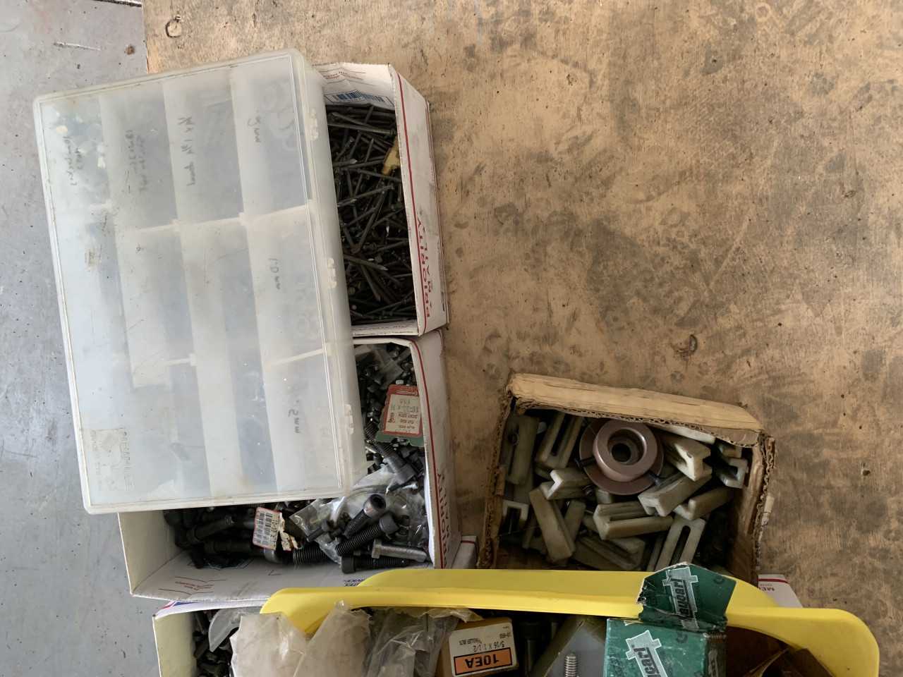 LOT OF NEW NUTS, BOLTS, FITTINGS AND OIL SEALS - ELECTRIC POWER TOOLS