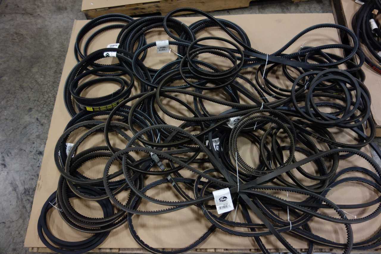 3 PALLETS OF ASSORTED V-BELTS- GOODYEAR, GATES, BANDO, OPTIBELT - BELTS