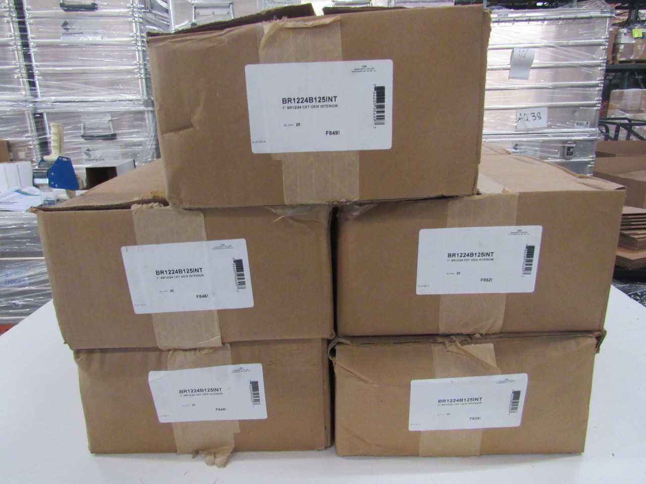 Lot of Quantity 100x BR1224B125INT Electrical Panel/Loadcenter/Switchboard - ELECTRICAL COMPONENTS