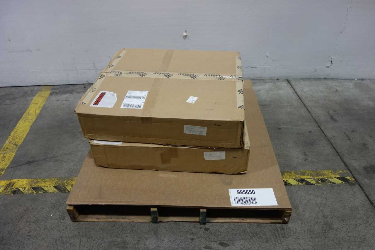 LOT OF 2 DAISY DATA LCD DISPLAY DOORS WITH CAP TS AND GASKET - HMIS & DISPLAYS