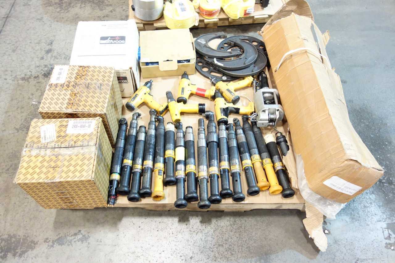 2 PALLETS OF ASSORTED TOOLS AND MISCELLANEOUS SUPPLIES - HAND TOOLS