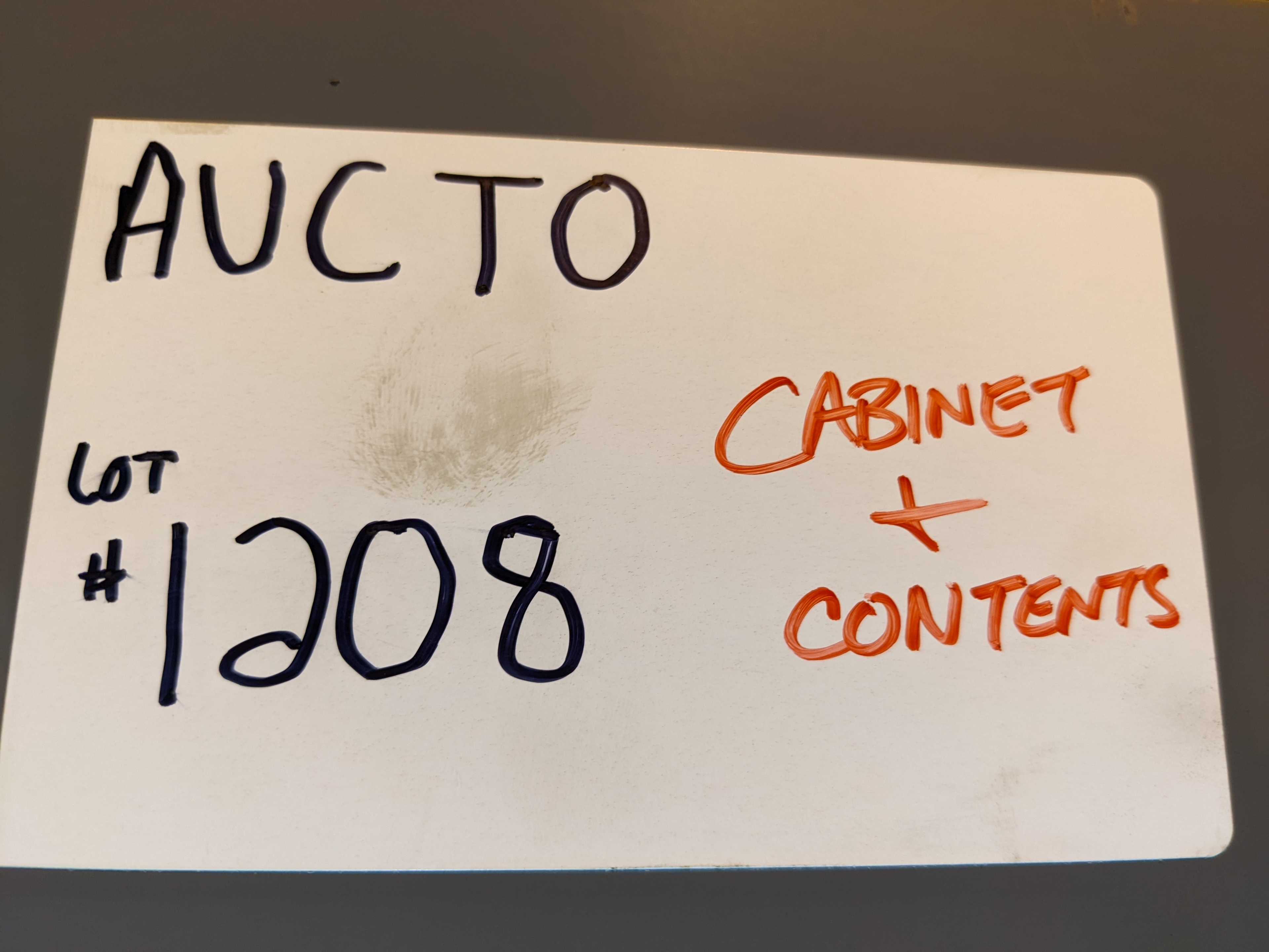 CABINET WITH CONTENTS - INDUSTRIAL PARTS