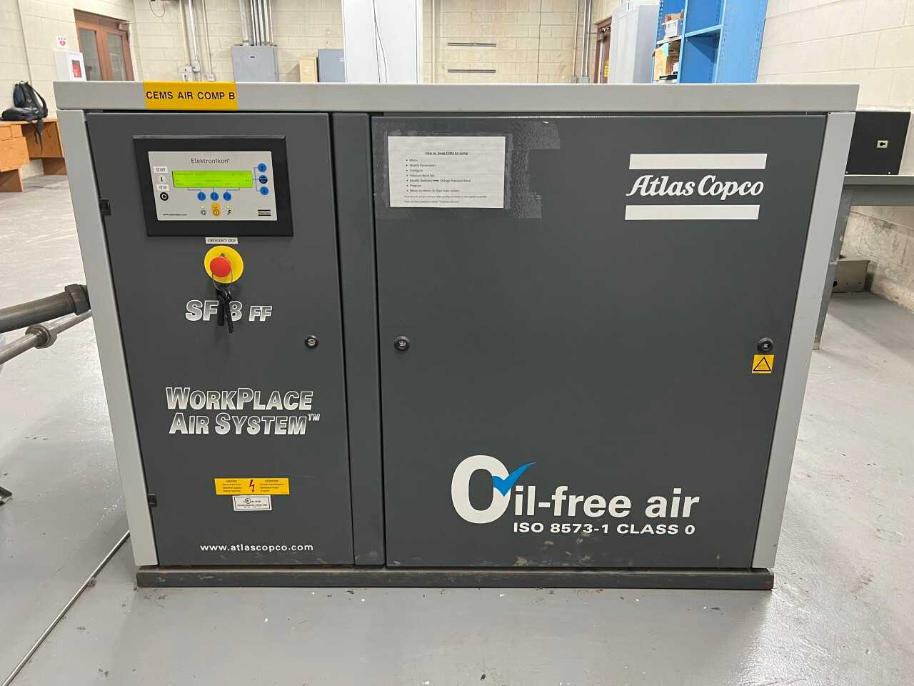 Atlas Copco SF8 rotary scroll air compressor - AIR COMPRESSORS