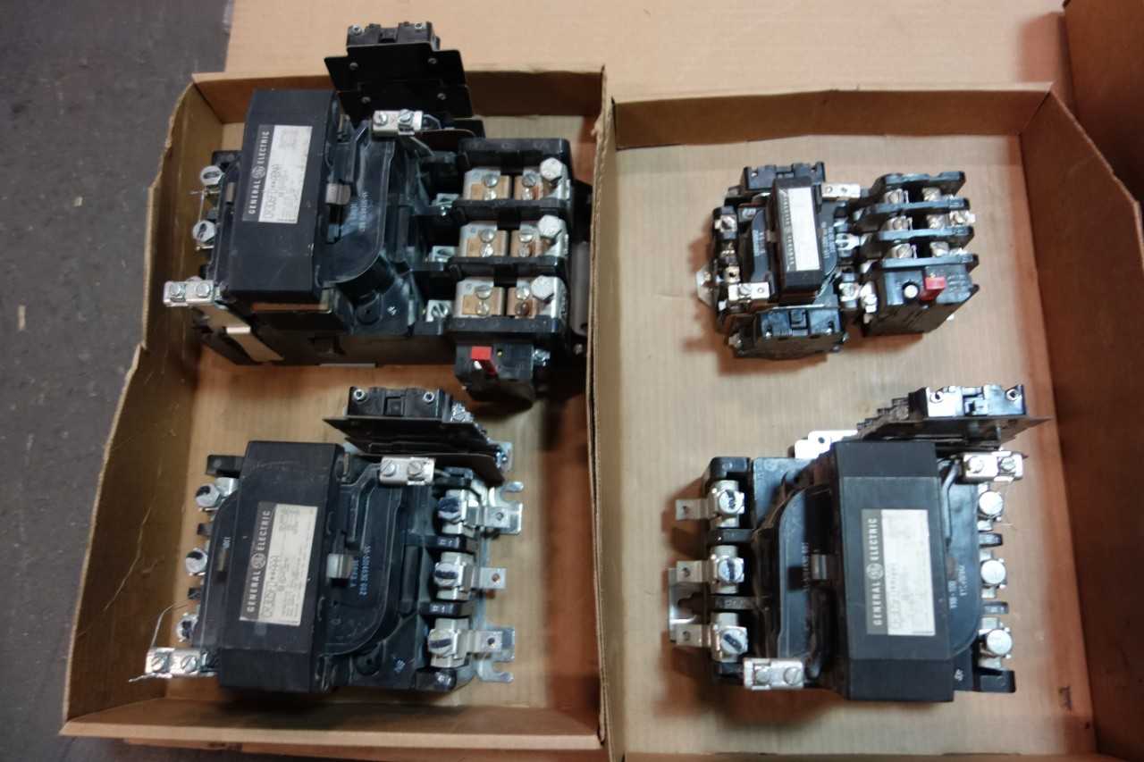 1 LOT OF MOTOR STARTERS, FULL VOLTAGE STARTERS- GENERAL ELECTRIC - MOTOR STARTERS