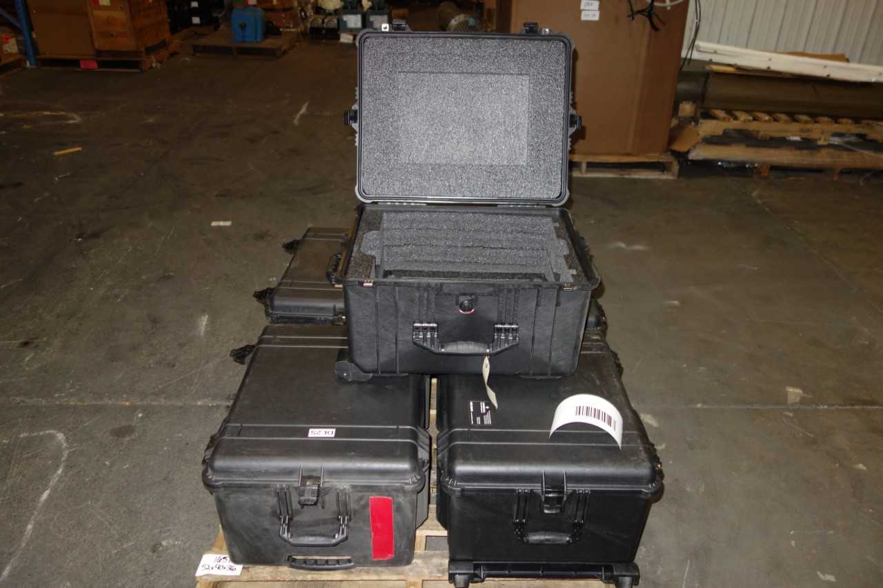 PALLET OF EMPTY, PADDED STORAGE CASES - TOOL STORAGE