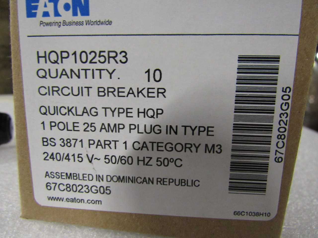 Eaton breakers - CIRCUIT BREAKERS