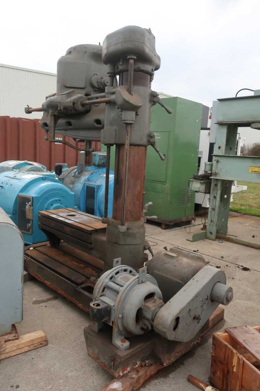AMERICAN TOOL WORKS CO. 3-1/2 FT TRIPLE PURPOSE PLAIN RADIAL DRILL PRESS - UPRIGHT DRILL PRESSES