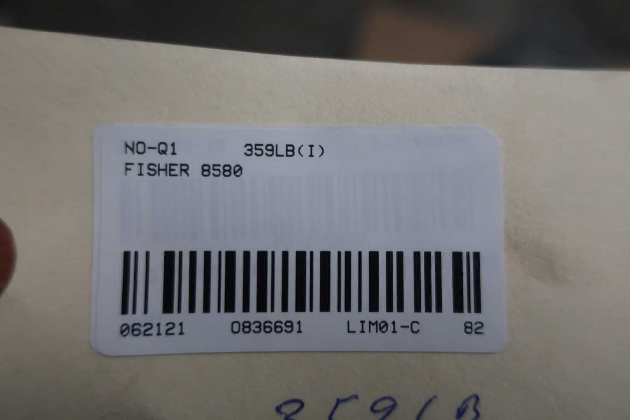 FISHER 8580 TYPE 2052 150 STAINLESS DVC6200 8IN CONTROL VALVE - CONTROL VALVE
