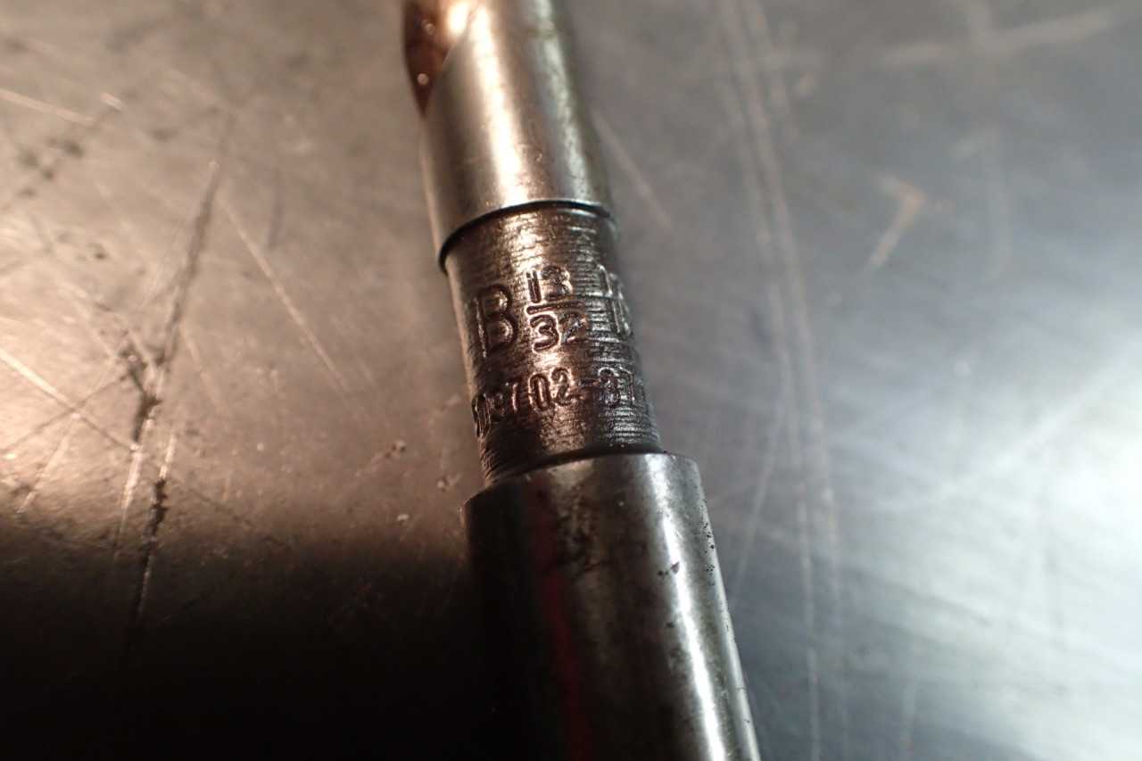 13/32" x 7 inch Extra Length Flute Drill Bit: Morse Taper #1 Shank MT1 1MT - WORKHOLDING