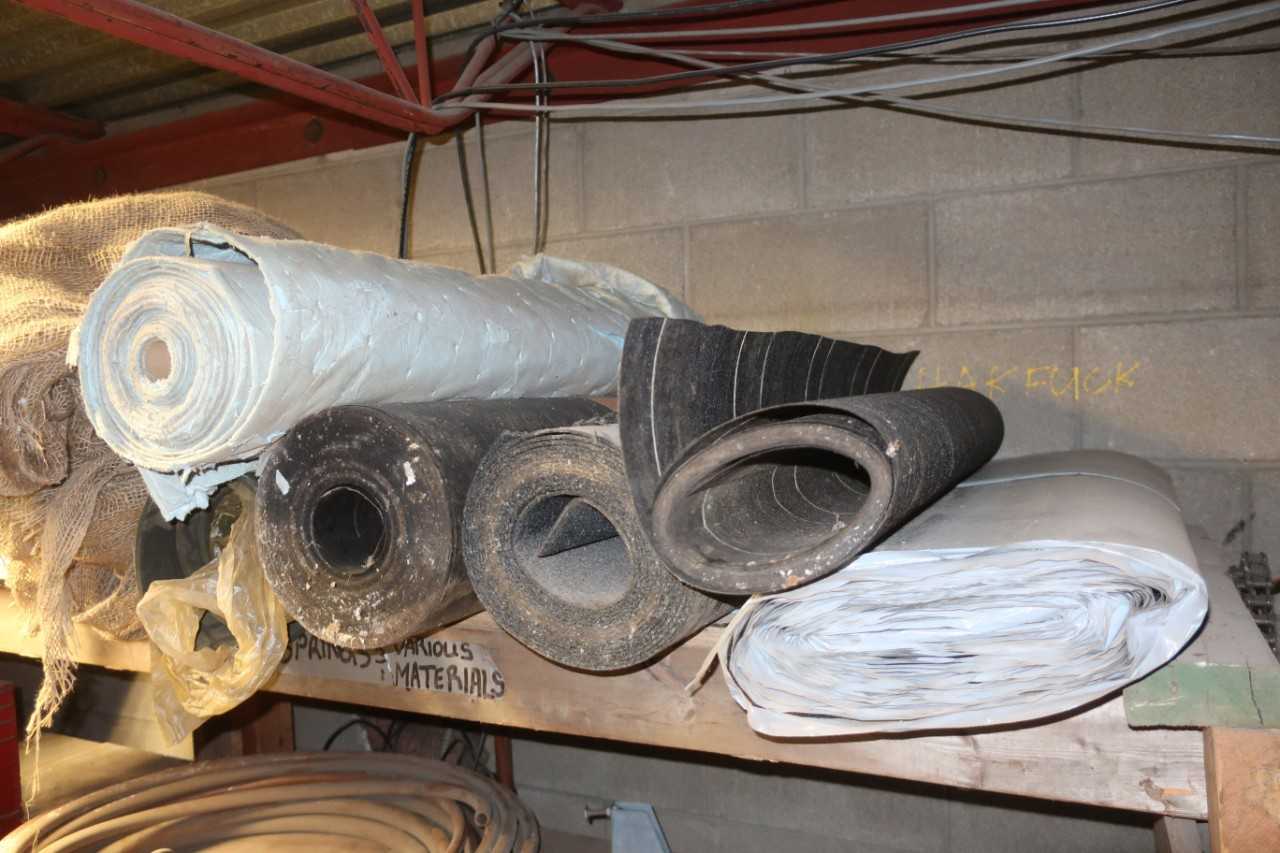 LOT OF ASSORTED TAR PAPER, TARPS, PLASTIC SHEETING - MISCELLANEOUS