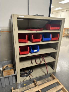 5-SHELF HEAVY DUTY TAN CABINET - TOOL STORAGE