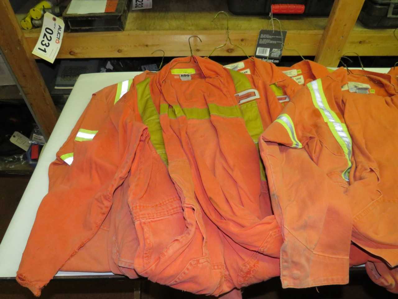 LOT OF 10 ASSORTED FLAME RESISTANT COVERALLS - SAFETY SWITCH