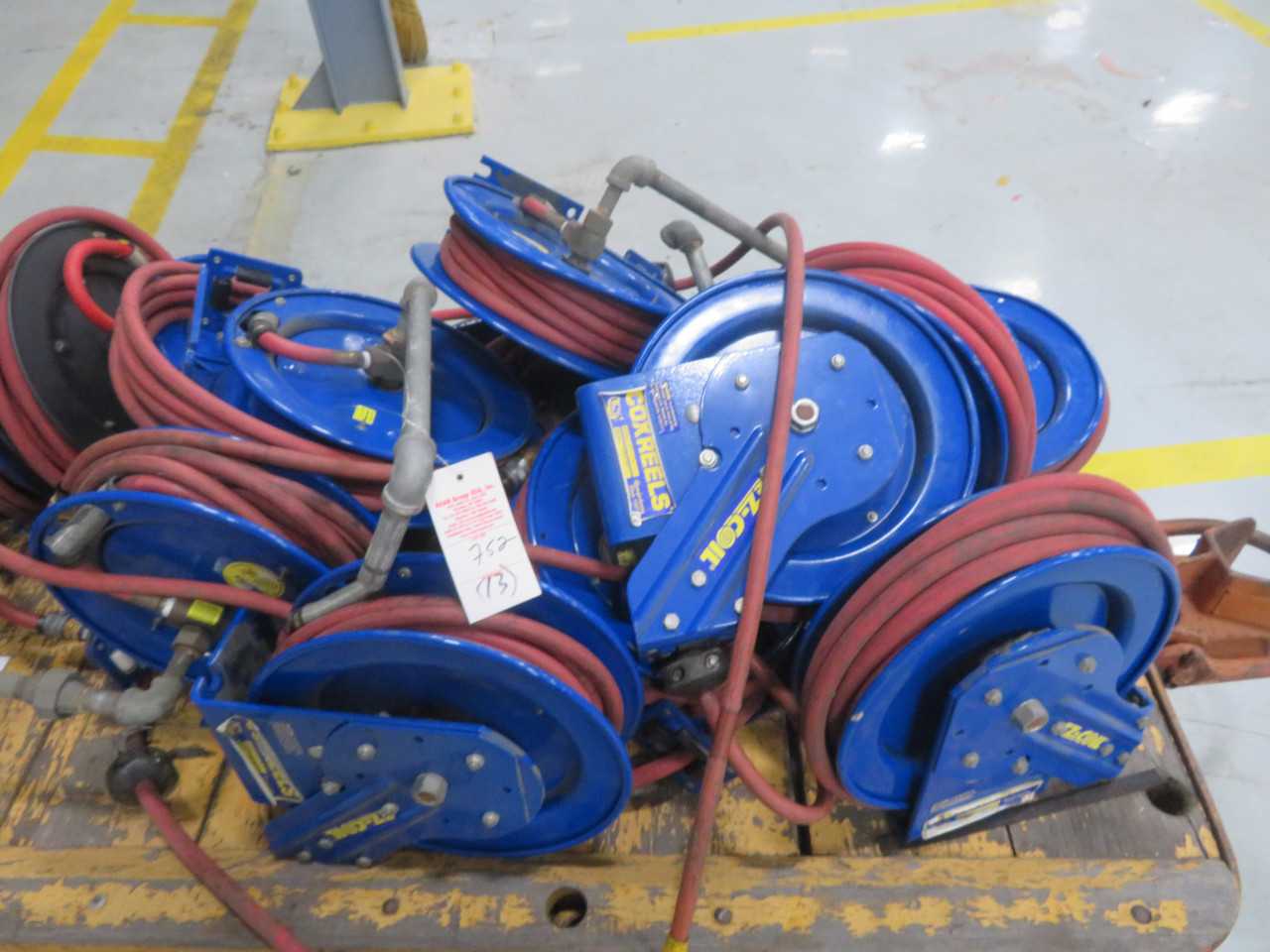 Air Hose Coil Reels (13) Lot - MISCELLANEOUS