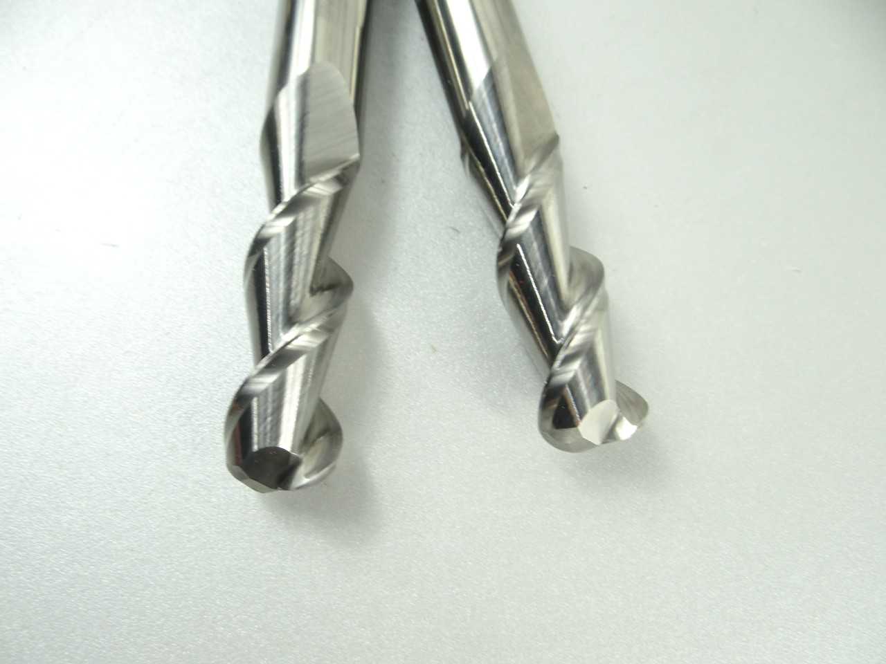 NICE Pair of Data Flute Solid Carbide 2 Flute Corner Radius End Mills - MACHINING ACCESSORIES & TOOLING