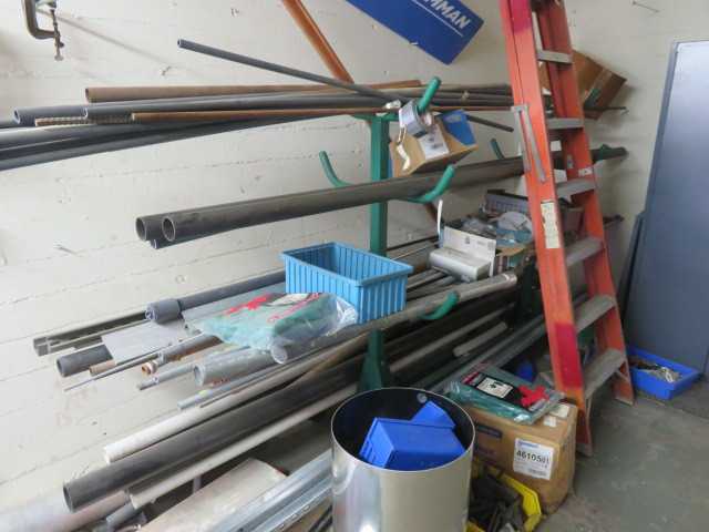 Rack on wheels and contents in picture except ladder - MISCELLANEOUS