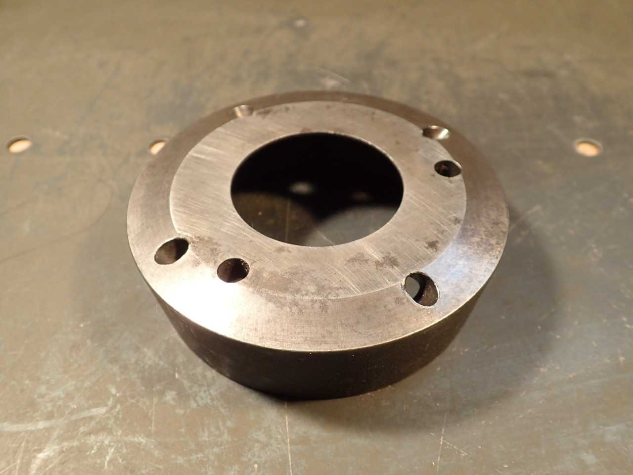 Brown & Sharpe 22C Collet Chuck Nut Nose: 3-7/8" OD 3-3/8" 8 TPI - HOLEMAKING TOOLS