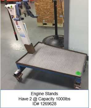 (2) Engine Stands - Triangle (stands only) - ELECTRIC POWER TOOLS