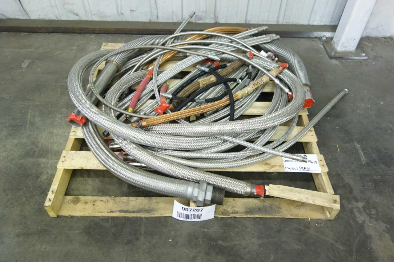 PALLET OF ASSORTED STAINLESS STEEL BRAIDED HOSE - HOSE