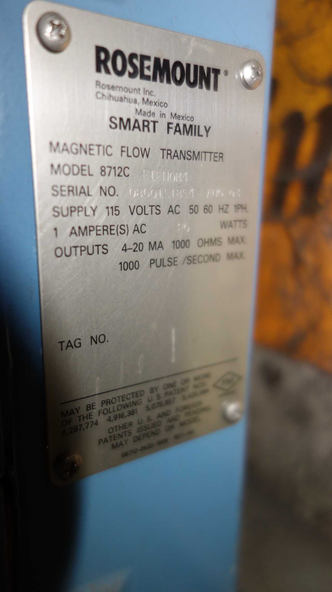 ROSEMOUNT 4IN FLOW TUBE AND 8712C TRANSMITTER - MISCELLANEOUS