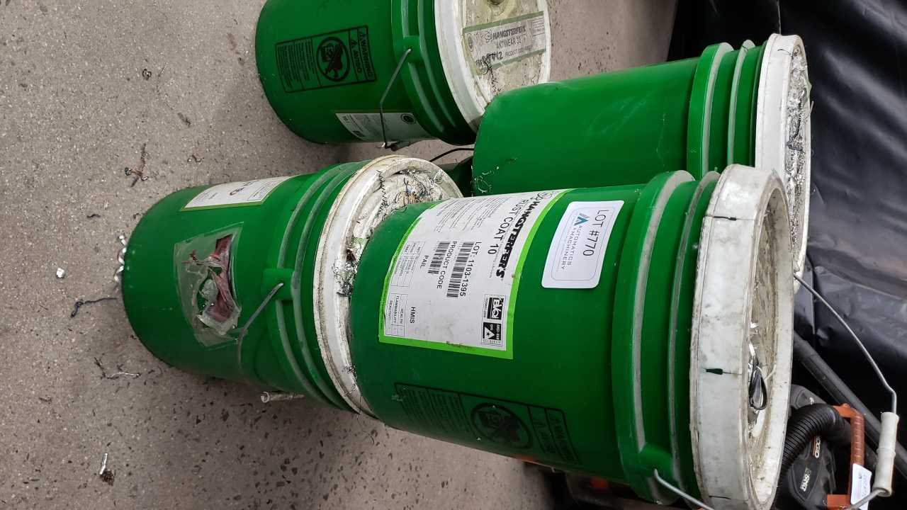(5) 5 Gallon Containers of Rust Coat 10 - MACHINING ACCESSORIES & TOOLING (5) 5 Gallon Containers of Rust Coat 10 - MACHINING ACCESSORIES & TOOLING