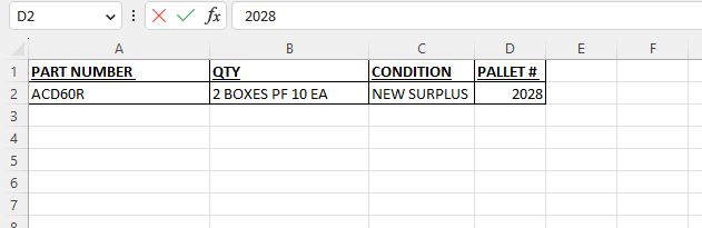 NEW SURPLUS ACD60R - DISCONNECT SWITCHES