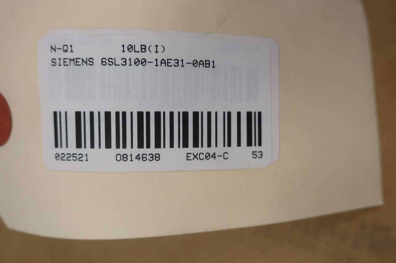 SIEMENS 6SL3100-1AE31-0AB1 BRAKING 600V-DC 100KW OTHER PLC AND DCS MODULE - AUTOMATION & CONTROLS