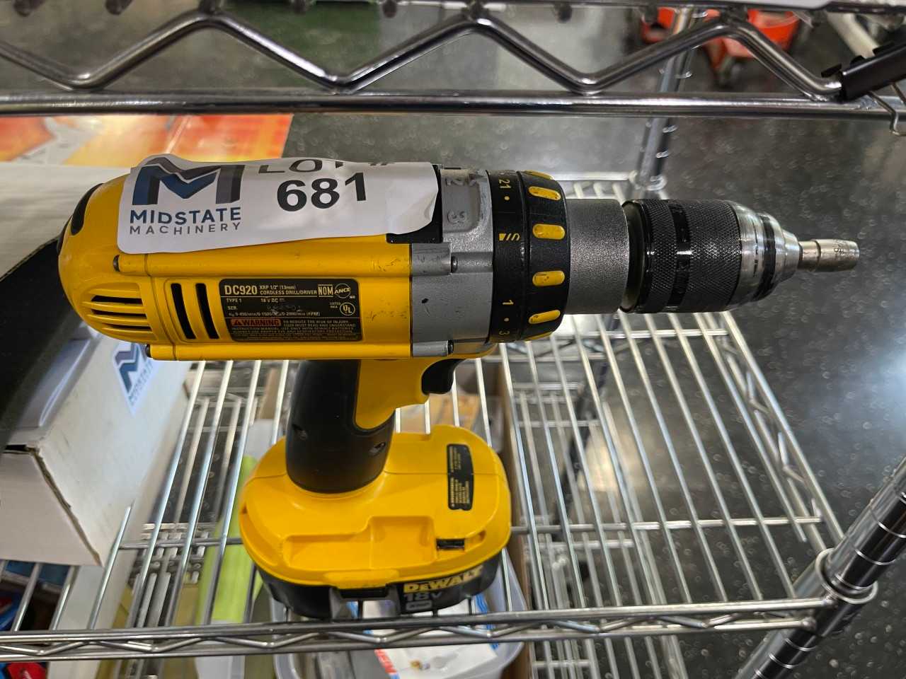 18V Dewalt Cordless Drill - MACHINING ACCESSORIES & TOOLING