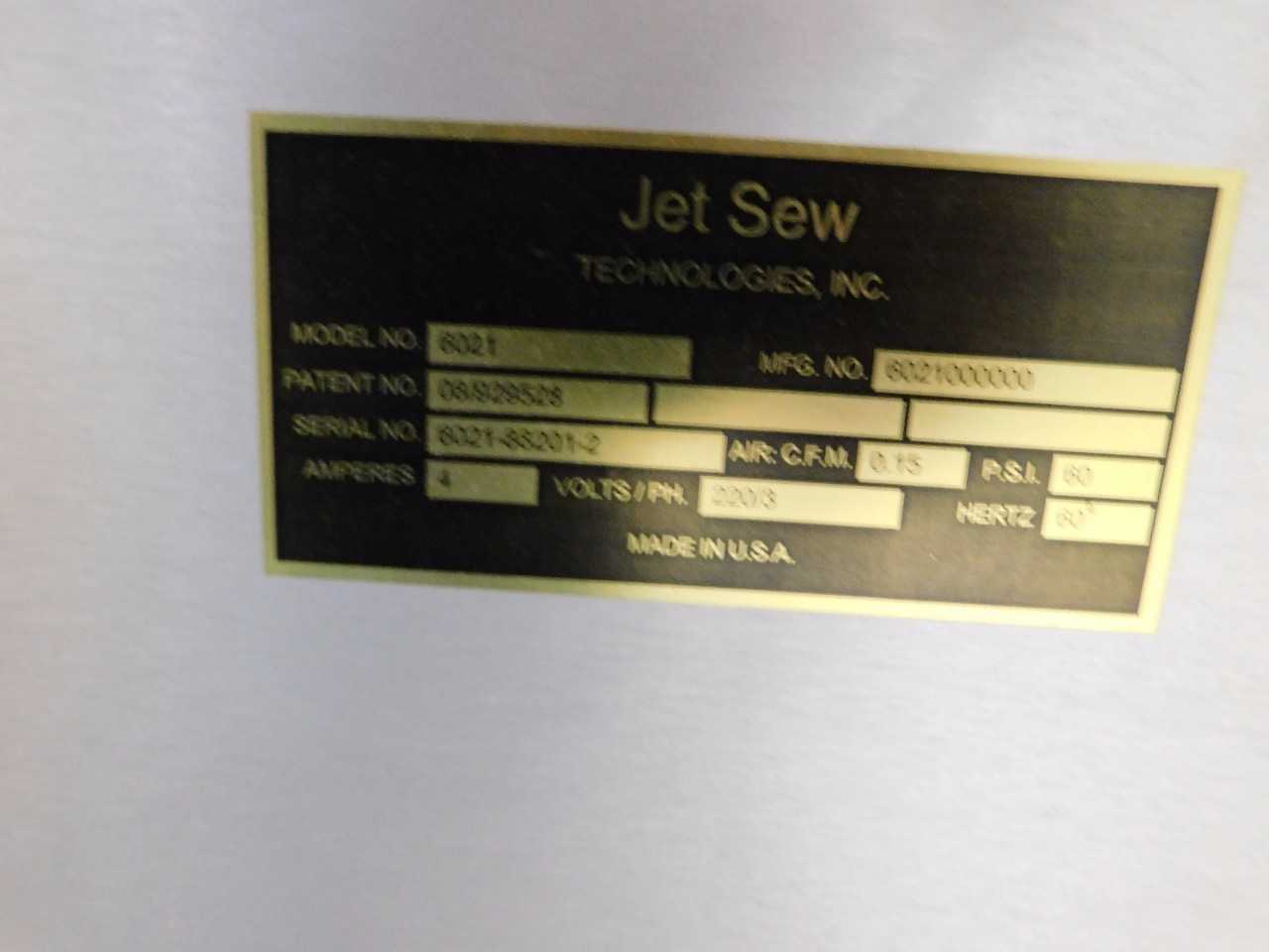 Jet Sew Mod 6021 - PROCESS EQUIPMENT
