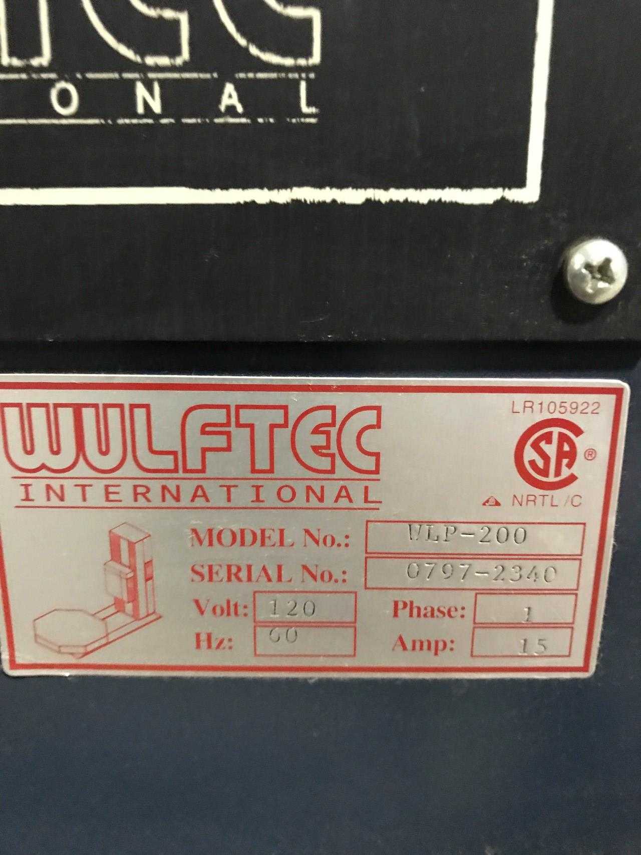Wulftec "  Auto Stretch Wrap machine Mod WLP - 200 - PACKAGING
