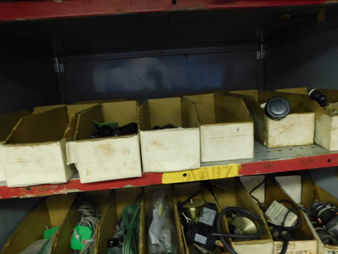 Parts Room Shelving with Misc Parts 2 Racks - INDUSTRIAL PARTS