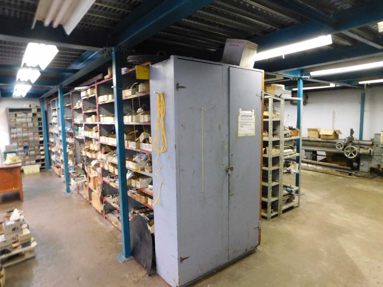 Cabinet with Misc  Contents - INDUSTRIAL PARTS